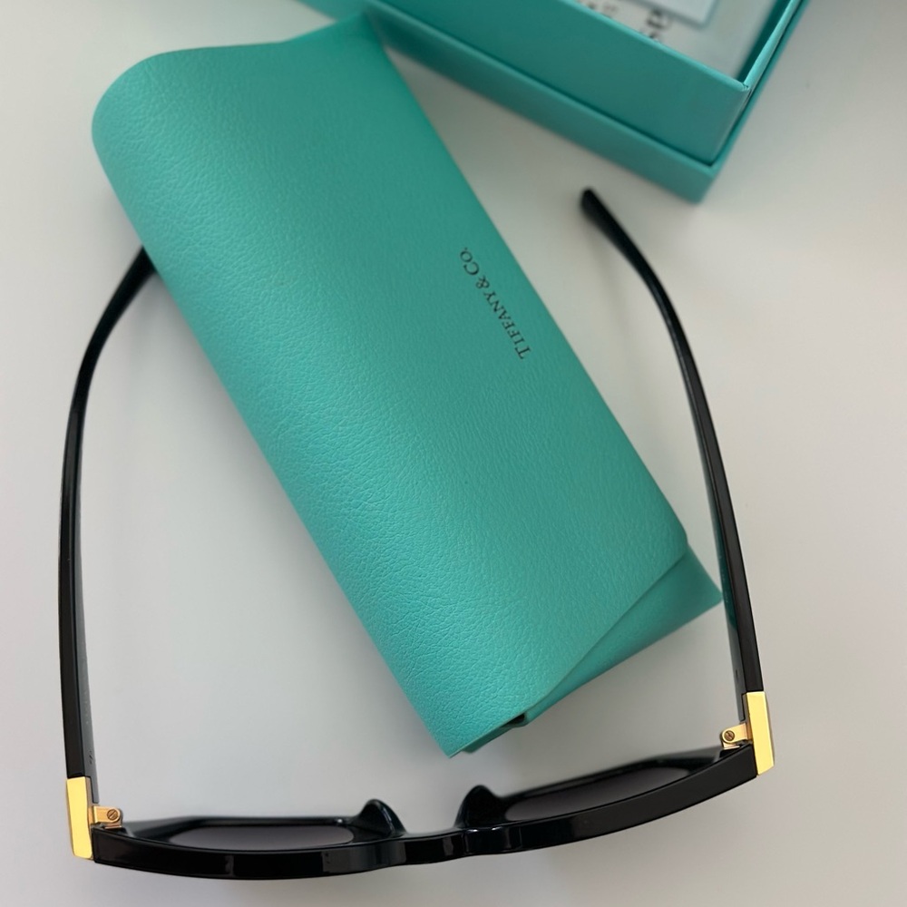 Tiffany & Co. Black and Gold Sunglasses - Picture 5 of 6